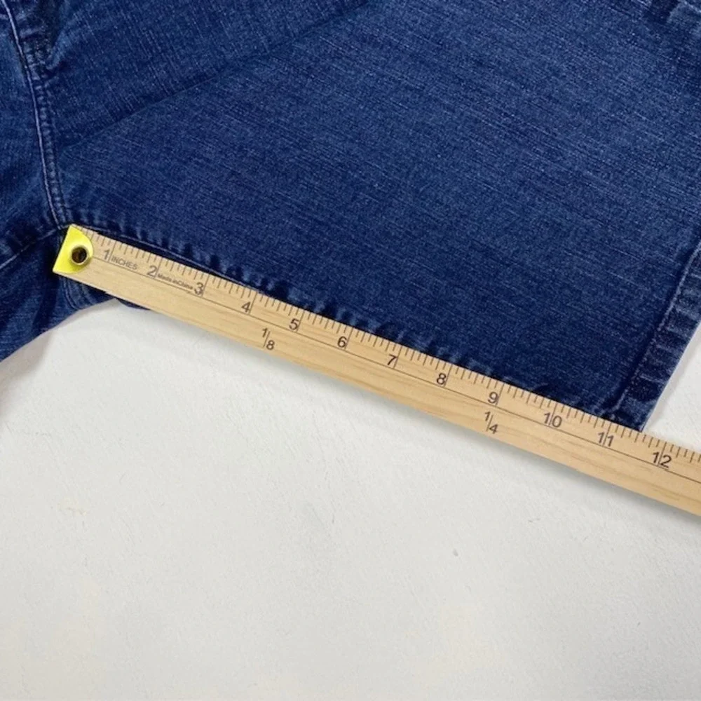 Lauren Jeans Co Ralph Lauren Classic Bermuda Shorts Dark Wash‎ Denim Womens 6